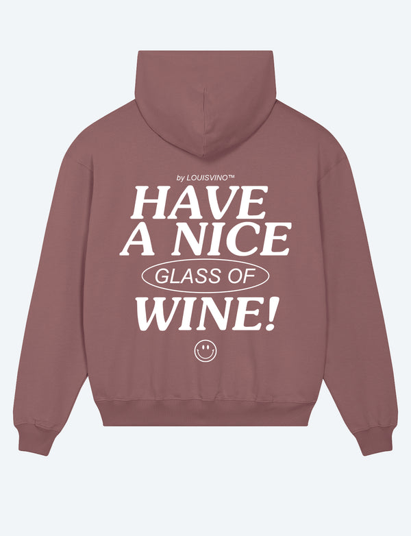 "have-a-nice-glass-of-wine" oversized hoodie